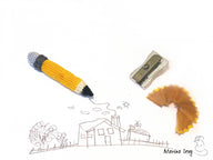 Pencil with eraser