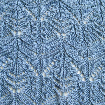 Tamura Mock Cable Lace Shawl