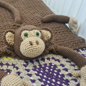 3in1 Jungle Monkey Baby Blanket