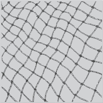 Hero Arts Background Cling Stamp 6"X6" - Fishing Net Bold Prints