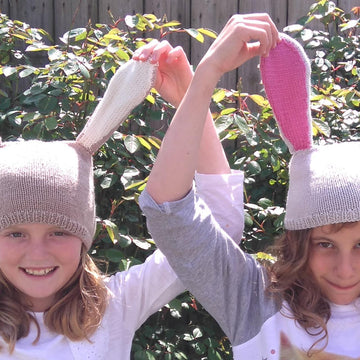 Bunny ears hats for ladies and children