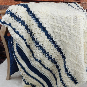 Cabled Wheel Throw