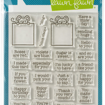 Lawn Fawn Clear Stamps 4"X6" - Love Poems