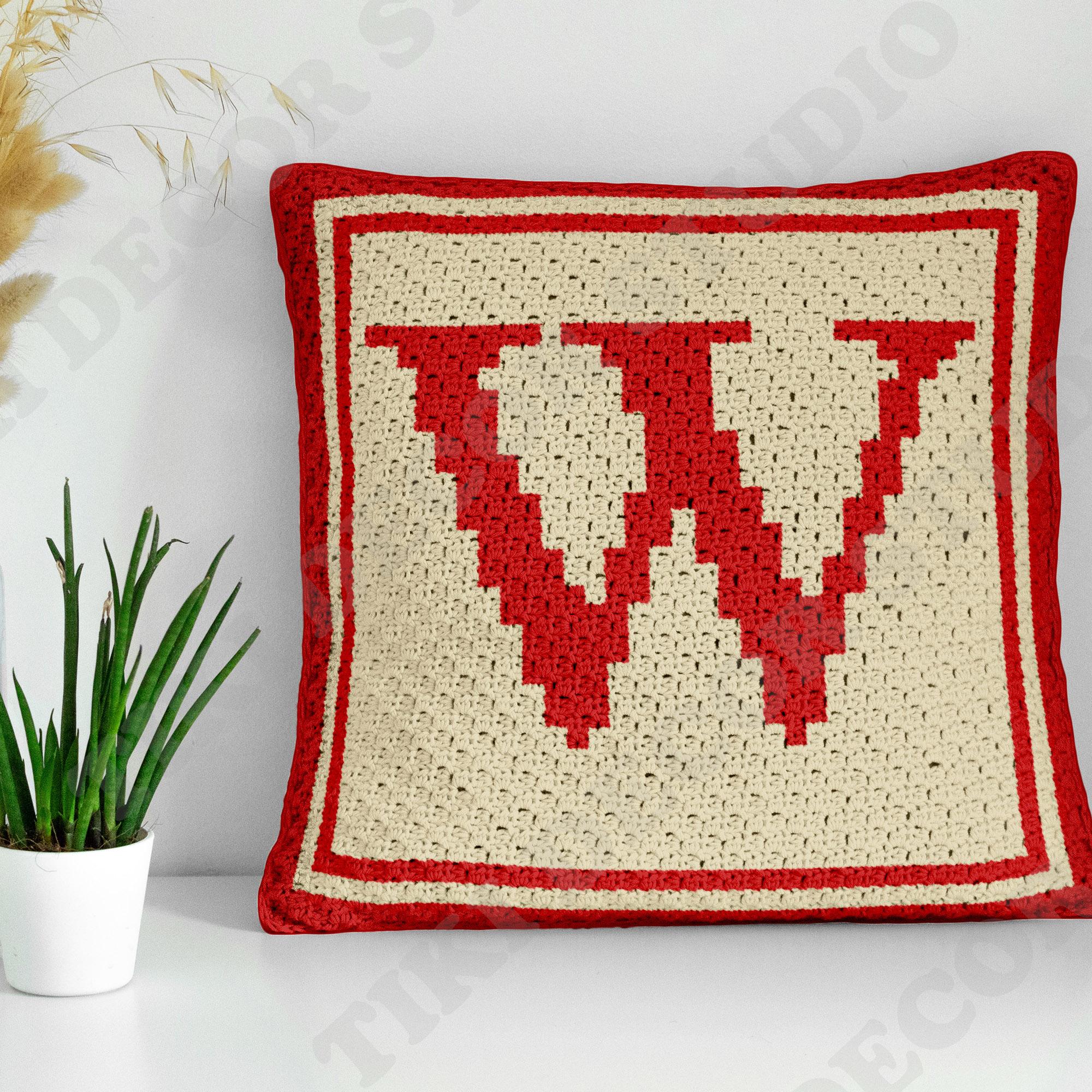 Letter Pillow Cover CROCHET PATTERN