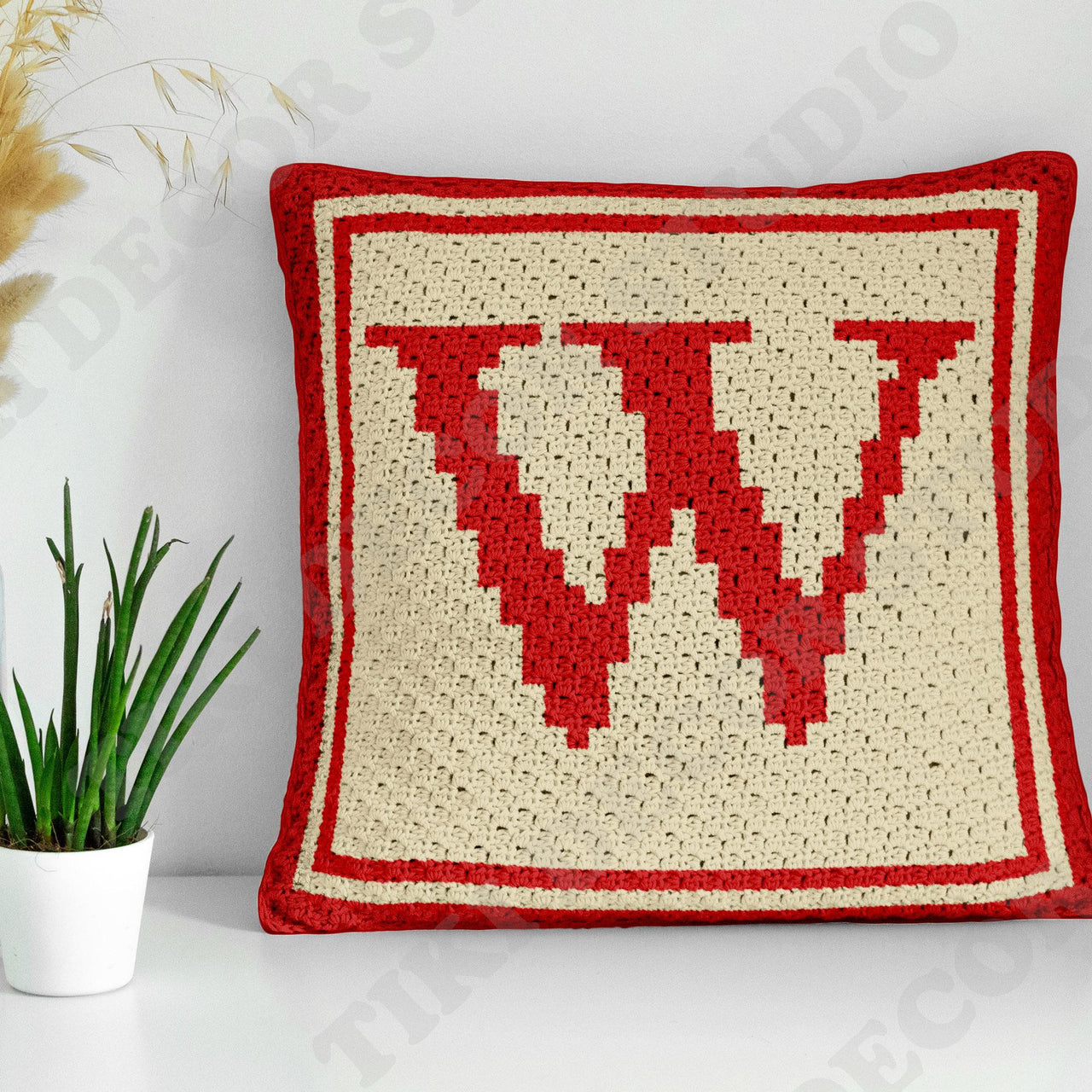 Letter Pillow Cover CROCHET PATTERN