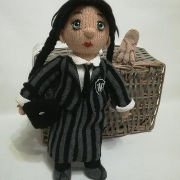 Toy knitting patterns - Wednesday doll clothes