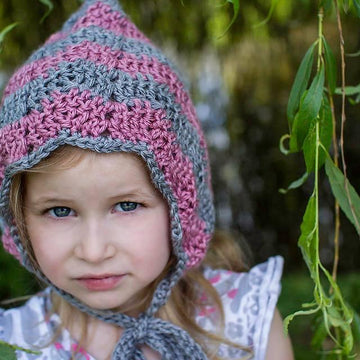 Chevron Pixie Bonnet