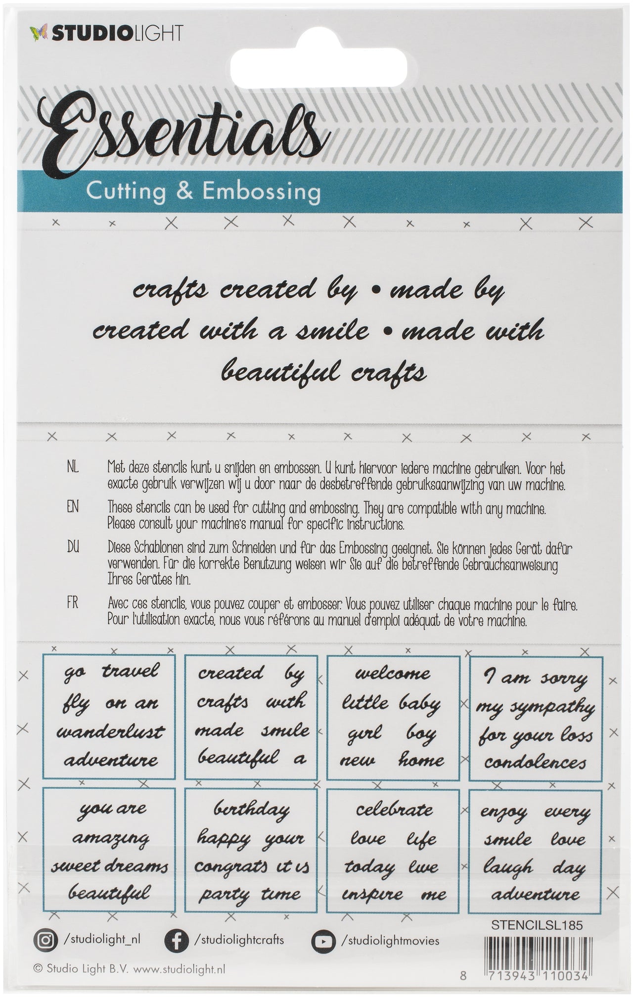 Studio Light Essentials Cutting & Embossing Die - 594882