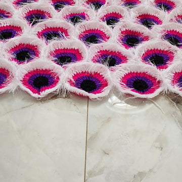 Pink Peacock Shawl