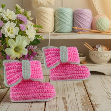 Crochet Baby Booties Pattern | Easy Converse Style Shoes PDF + Video Tutorial | Handmade Newborn Gift