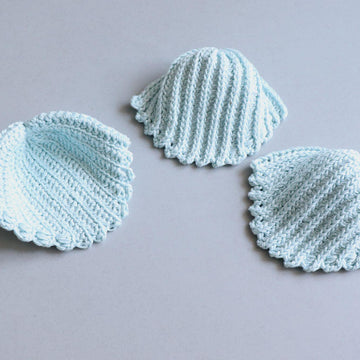 Seashell Inspired Crochet Coasters