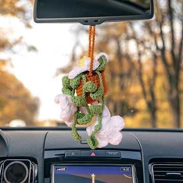 Daffodil Basket Car Hanging
