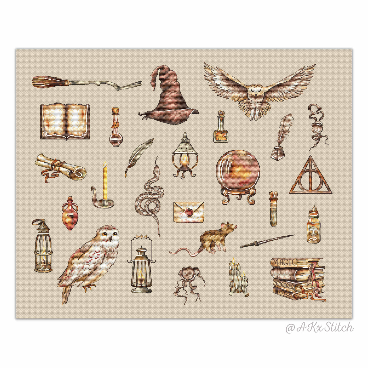 Harry Potter Sampler Cross Stitch PDF Pattern