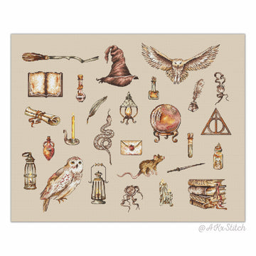 Harry Potter Sampler Cross Stitch PDF Pattern