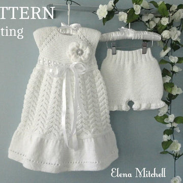 Pattern Knitting Baby Dress Baby Bloomers