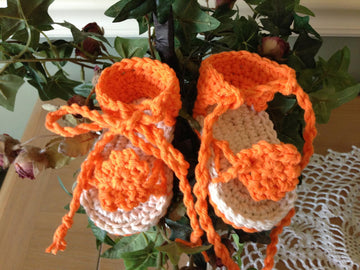 Flower Tie Sandals 12-026