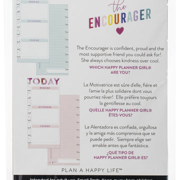 Happy Planner Medium Half Sheet Fill Paper 60/Pkg - Encourager