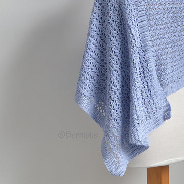 Naylene, crochet shawl pattern, pdf