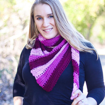 Easy Boomerang Scarf