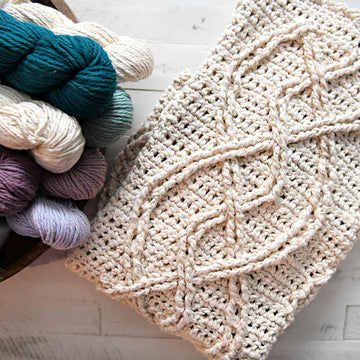 Inishmore Crochet Cable Blanket