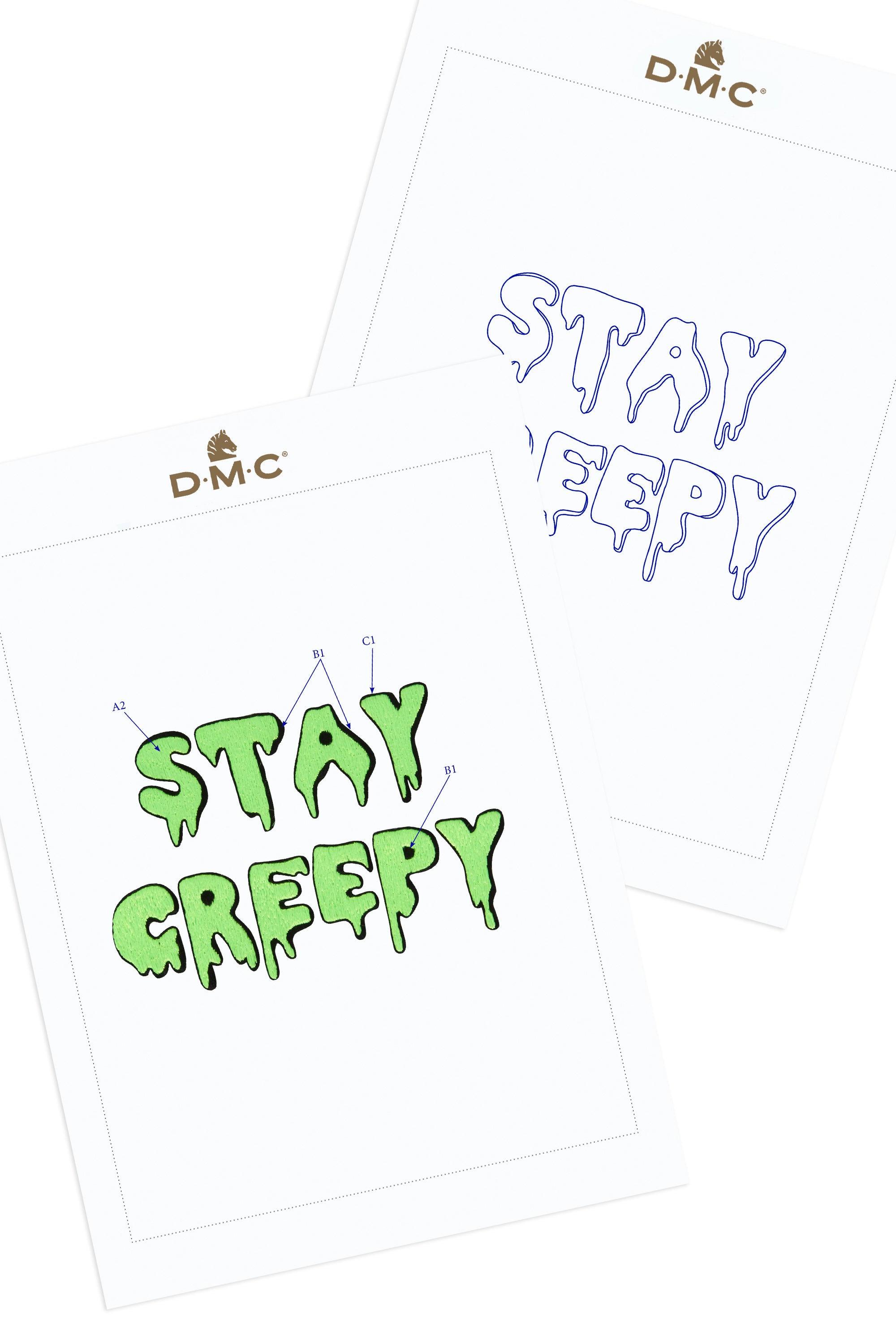 DMC Stay Creepy - PAT0798 - Downloadable PDF