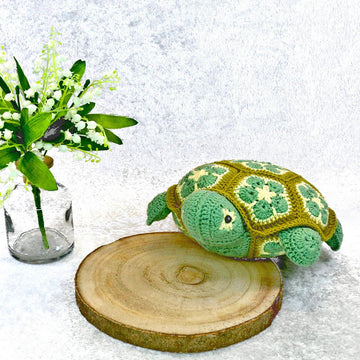 Thilda The Turtle Pillow Heat Pad African Flowers