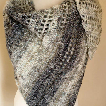 Silver Bells Crochet Shawl Wrap