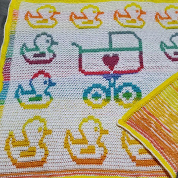 Oh Baby Baby Baby Blanket Overlay Mosaic Crochet Pattern