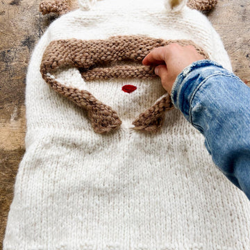 Rudolph reindeer hood