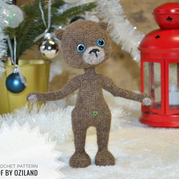 Crochet Pattern Little Teddy Bear Amigurumi toy