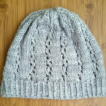 Zig zag lace beanie