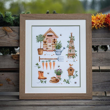 Vervaco Counted Cross Stitch Kit Garden Cross Stitch Kit - 33cm X 43cm/13.2in X 17.2in