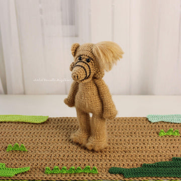 Alf-fanart Alien Amigurumi Crochet Pattern – PDF Digital Download (English)