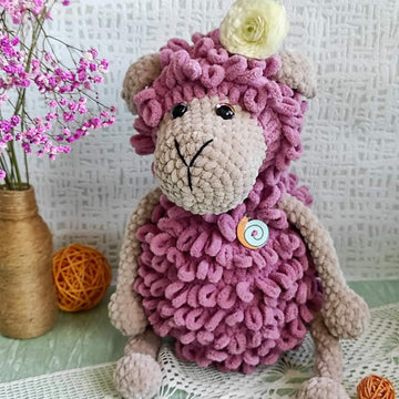 Crocheted lamb