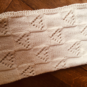 Heart Patch Blanket, Knitting Pattern