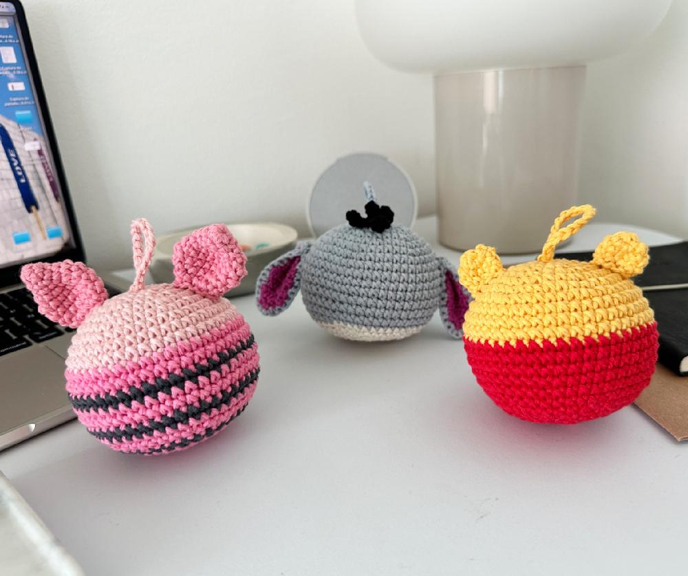 Honey Bear and Friends Crochet Christmas Ornaments