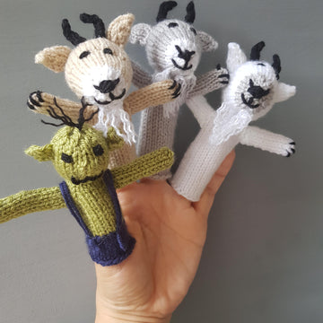 3 Billy Goats Gruff Finger Puppets