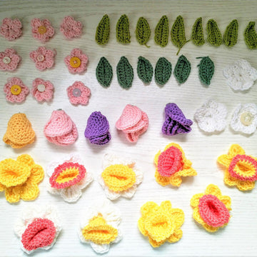 Spring floral wreath