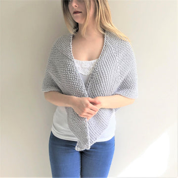 “Sea Silver” Scarf Shawl - toddler to adult