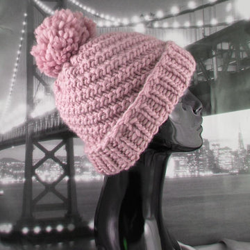 Superfast Swirl Bobble Beanie Hat Circular