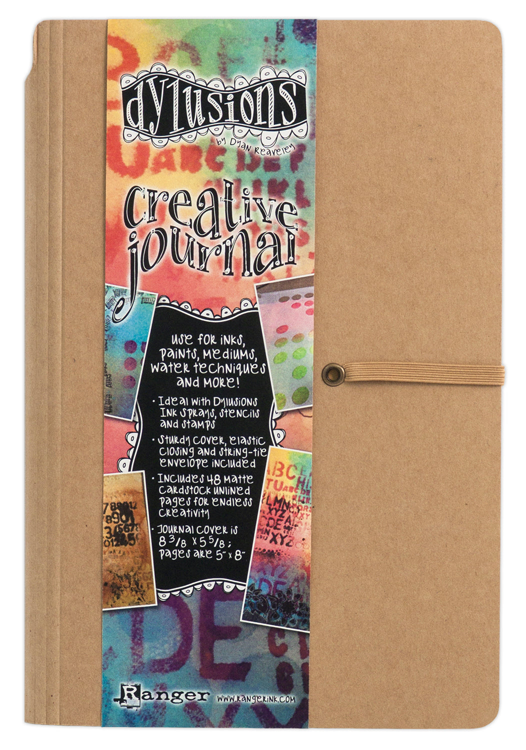 Ranger Dyan Reaveley's Dylusions Creative Journal 8.375"X5.625" - Kraft