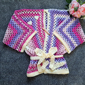 Crochet Kimono Hexagon Cardigan Pattern