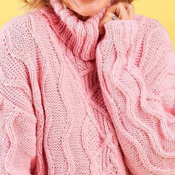 Patchwork Cable Jumper