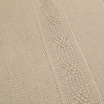 Blanket with Celtic Cable Design