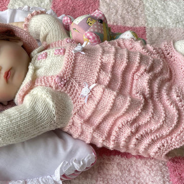 Abigail baby doll clothes knitting pattern 19080