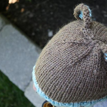 Bulky Weight Knit Bear Beanie