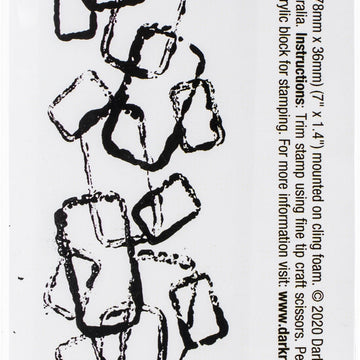 Darkroom Door Abstract Cling Stamp 1.4"X7" - Abstract #5
