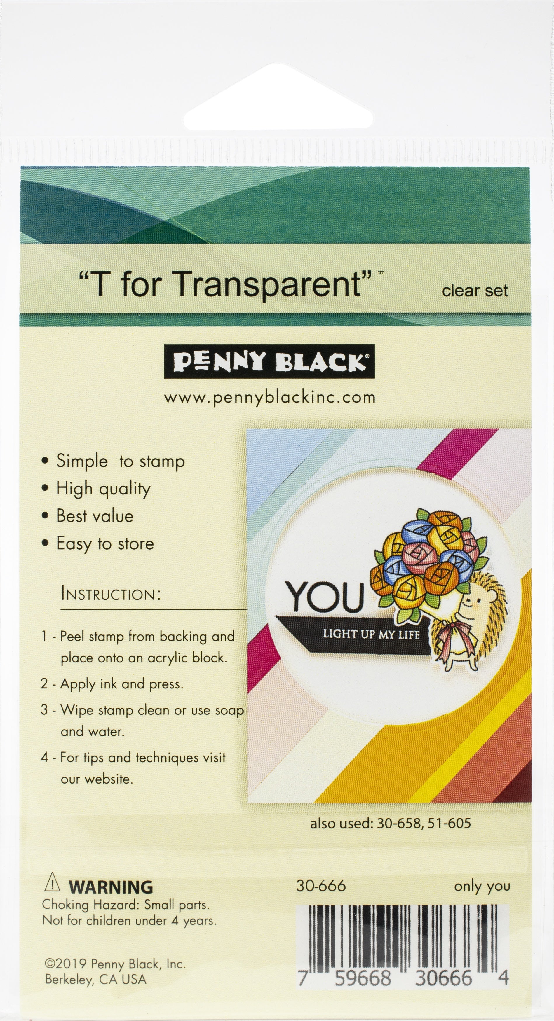 Penny Black Clear Stamps - Only You 3"X4"
