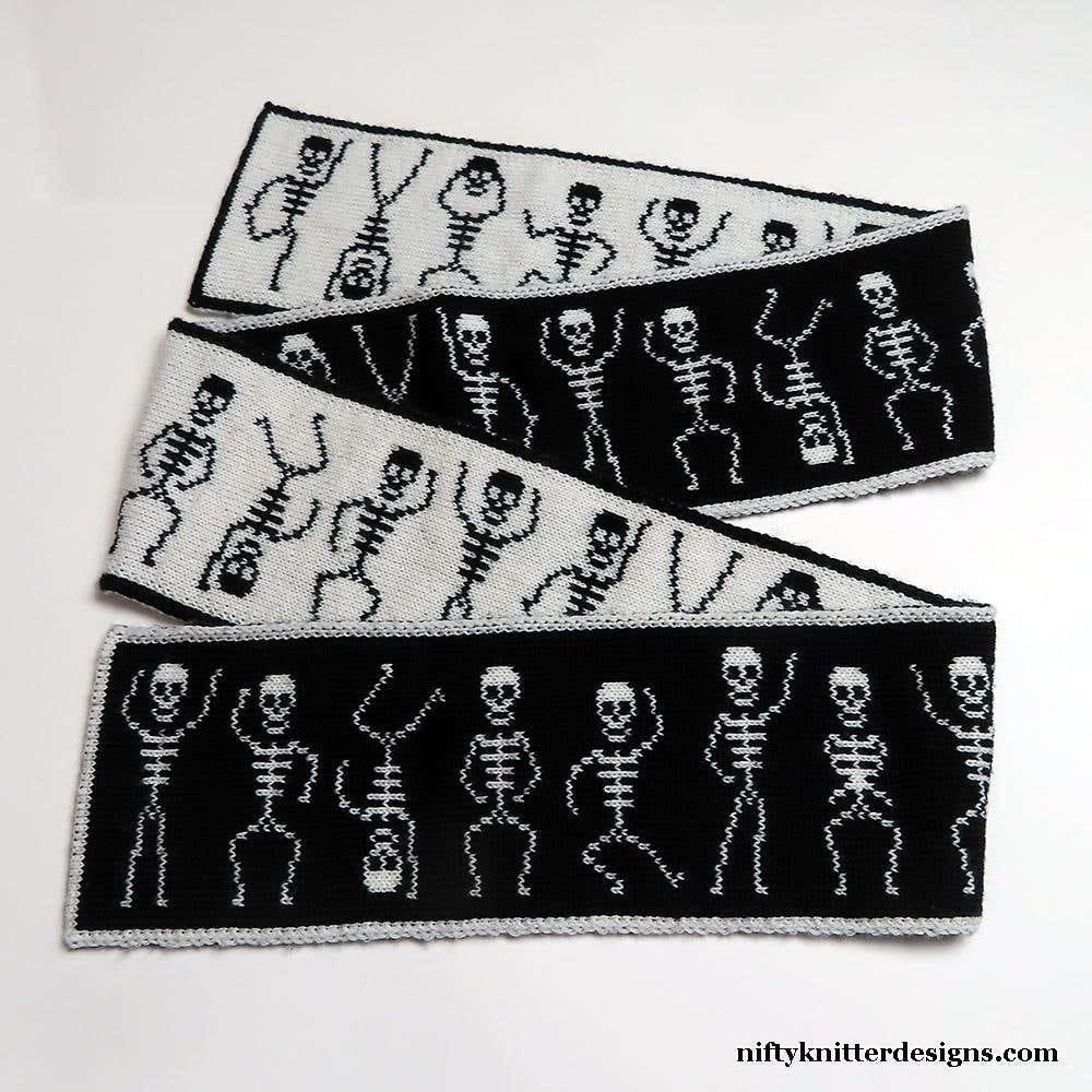 Spooky Scary Skeleton Scarf