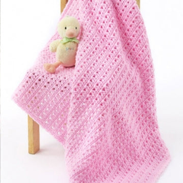 One Skein Baby Blanket in Caron One Pound - Downloadable PDF